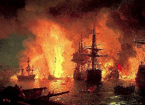 7 июля — День победы русского флота над турецким флотом в Чесменском сражении